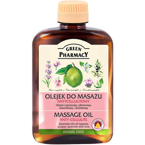 Anti-Cellulite Massage Oil - Helps Reduce Cellulite by Encouraging Lymph Flow - Essential Oils of Juniper, Lavender, Cypress, Lime and Almond - 200ml