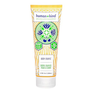 Human+Kind Body Souffle - Light, Fluffy Skin Conditioner for Hydrating and Smoothing Dry Skin - Natural, Vegan Formula with Shea Butter and Apricot K