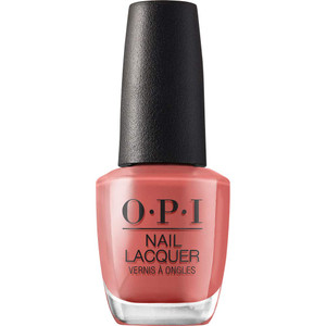 OPI Nail Lacquer My Solar Clock is Ticking | Opaque Dark Orange Crème Chip Resistant Nail Polish | Peru Collection