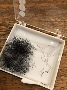 3D PREMADE (HAND MADE) FAN LASHES (500 FANS/TRAY) FOR EYELASH EXTENSION, C CURL AND D CURL, 0.07 THICKNESS, LENGTH FROM 10MM-15MM (11mm)