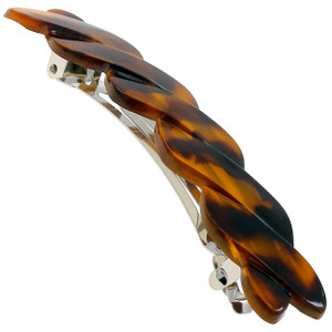 Camila Paris CP2876 French Hair Barrette Clip for Girls Braided, Black, Automatic Clasp, Strong Hold Grip Hair Clips for Women, No Slip and Durable S