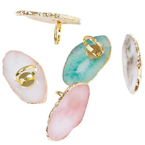 EXCEART Resin Nail Ring Palette for Nail Art Compact 1.89 Inch Finger Palette with Heart Tiles Design for Mixing Polish and Uv Gel Ideal Manicure Too