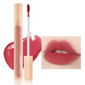 COLORKEY Soft Matte Water Lip Tint, Matte Finishs, Long-Lasting, Moist Fit Without Stickiness, Moisturized, Waterproof, Liquid Lipstick, Nude lip col