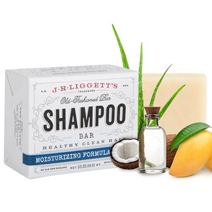 J·R·LIGGETT'S Shampoo Bar - Moisturizing Formula, All-Natural Solid Shampoo Bar with Coconut Oil & Aloe Vera, Sulfate-Free, Detergent-Free, Restores