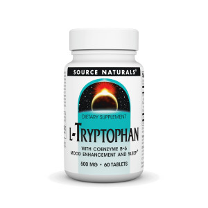 Source Naturals L-Tryptophan with Coenzyme B-6 500mg - 60 Tablets