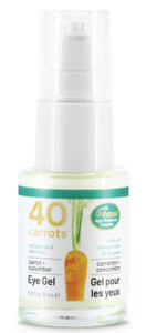 40 Carrots Carrot & Cucumber Eye Gel with Retinol for All Skin Types - Smooths Fine Lines & Reduces Wrinkles, Crow's Feet, Dark Circles, Under Eye Ba