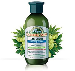 CORPORE SANO HOPS, THYME & FENNEL SHAMPOO-Certified organic growing-HYPOALLERGENIC-PARABENS FREE-ANTI-DANRUFF-300 ML/10.1 FL OZ