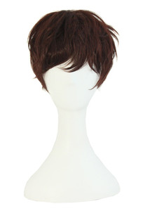 MapofBeauty Fashion Women Natural Short Curly Wig (Dark Brown)