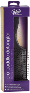 Wet Brush Paddle Detangler Hair Brush Black with Soft Bristles, Perfect Hair Brush for Men, Women and Kids, Detangler for All Hair Types - Blackout