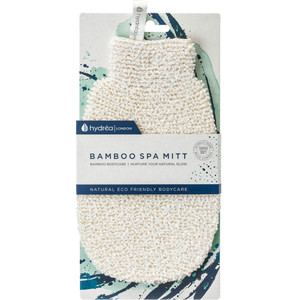 Hydrea London Exfoliating Mitt - Ultra-Soft Natural Bamboo Face Exfoliator & Body Scrubber for Men & Women - Deep-Cleanse, Massage & Bathing Shower S