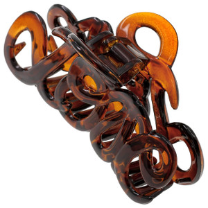 Camila Paris CP1380 French Hair Clip for Women, 3.25 inch Girls Hair Claw Clips Jaw Tortoise Cellulose, Fashion Durable and Styling Hair Accessories