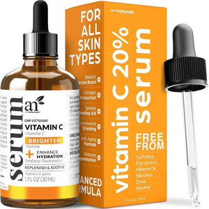 artnaturals Anti-Aging Vitamin C Serum - (1 Fl Oz / 30ml) - with Hyaluronic Acid and Vit E - Wrinkle Repairs Dark Circles, Fades Age Spots and Sun Da