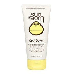 Sun Bum Cool Down Hydrating After Sun Lotion with Hydrating Aloe, Cocoa Butter and Vitamin E - Moisturizing Sun Burn Relief - Gluten Free, Vegan - 6o