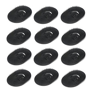 12pcs Palm Brush for Men, Segbeauty Portable Hair Brushes Plastic Beard Comb Shampoo Brushes Pocket Comb Scalp Massage Brush for Travel