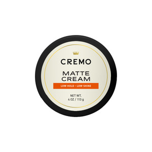 Cremo Hair Styling Matte Cream, Premium Barber Grade, Light Hold, Low Shine, Hair Cream and Hair Products For Men, 4 Oz