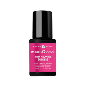 Young Nails Mani-Q Gel Polish, Color Gel Nail Polish For Natural Or Artificial Nails, Cure With LED Or UV Light, Soak Off Gel Polish 0.34 fl oz.