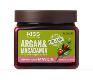 KISS Argan & Macadamia Deep Conditioning Masque 500mL (16.9 US fl.oz)
