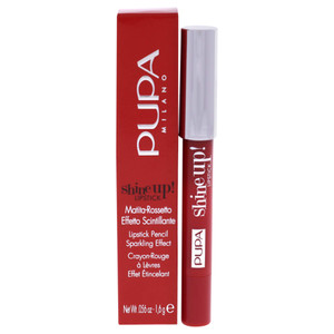 Pupa Milano Shine Up! Lipstick - Shimmering Effect Lipstick-Pencil - Subtle And Sensory Texture - Adheres Perfectly, Precisely and Flawlessly - 004 W