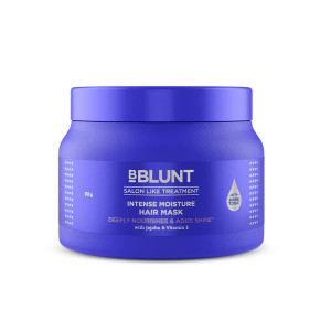 BBLUNT Intense Moisture Hair Mask | Deeply Nourishes & Adds Shine | Deep Conditioning Masque for Dry, Damaged & Frizzy Hair | Vitamin E & Jojoba Oil