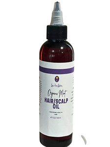 Loc'd n Lotus- Organic Mint Hair And Scalp Oil- Promotes Hair Growth And Moisture Retention-4 Oz