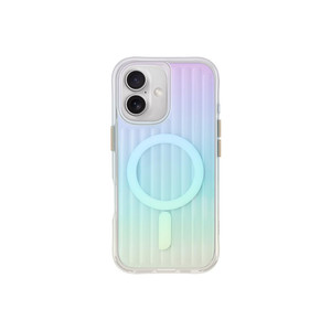 Coehl Linear Phone Case Compatible with iPhone 16, 6.1, Magnetic Charging - Iridescent (Iridescent)