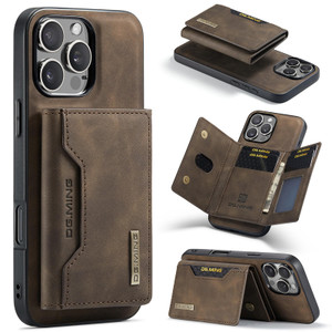 ZCDAYE Case for iPhone 16 Pro with Stand, Detachable Leather Wallet Case with Card Holder Slots Kickstand Protective Phone Cover Men - Khaki