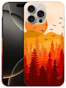GlamCase for iPhone 16 Pro, iPhone 16 Pro Case - Nature Sunny Forest Design Printed Slim & Sleek Cute Plastic Hard Protective Designer Back Case/Cove