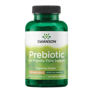 Swanson Prebiotic Capsules - Promotes Friendly Flora Support & Overall Digestive Health - Prebiotic Fiber Promoting Gut Health & Immune Health Suppor