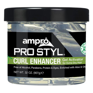 AmPro Pro Styl Curl Enhancer - Gel Activator with Olive Oil to Moisturize and Define Coils and Waves - Helps Protect and Hydrate Hair Shaft - Tames a