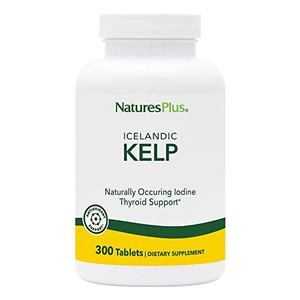 NaturesPlus Kelp - 300 Tablets - 150 mcg of Iodine - Antioxidant Formula - Free Radical Protection - Gluten Free, Allergen Free - 300 Servings