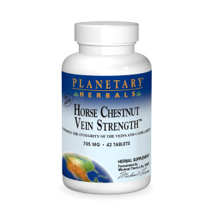 Planetary Herbals Horse Chestnut Vein Strength, Supports The Integrity of The Veins and Capillaries*, 705 mg - 42 Tablets