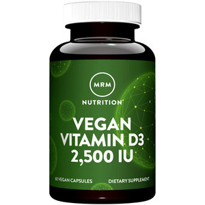 MRM Nutrition Vegan Vitamin D3 2,500 IU | Bone Strength + Immune Support | Plant-Based from Lichens | Supports Calcium Absorption | Vegan + Vegetaria