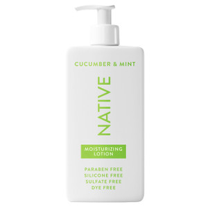 Native Body Lotion Contains Naturally Derived Plant-Based Moisturizers for Women and Men | Restores Dry Skin, Cucumber & Mint, 16.5 fl oz