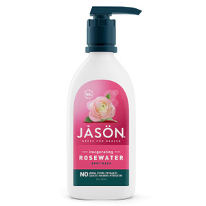 JASON Rosewater Invigorating Body Wash Women/Men, For a Gentle & Clean Feel, 30 Fluid Ounces