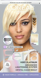 L'Oreal Paris Feria Multi-Faceted Shimmering Permanent Hair Color, Very Platinum, Pack of 1 Hair Dye Kit
