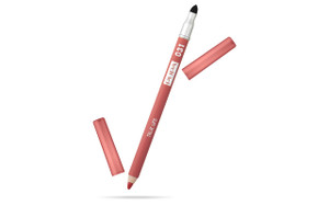 Pupa Milano True Lips Blendable Lip Liner - Dual-Ended Matte Lining Color and Brush - Light and Creamy, Hydrating, High Pigment, Smudge Proof Formula