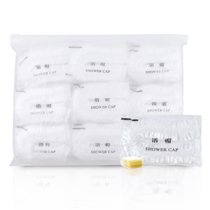 Maltose Disposable Shower Caps 100Pcs - Individually Wrapped 19.8" Large Thicker Plastic Shower Caps Waterproof Shower Hair Caps for Women Spa Home H