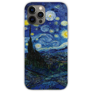 Jorsoery Phone Case for iPhone 16 Pro Max Van Gogh The Starry Night Soft TPU Shockproof Protective Phone Case Cover