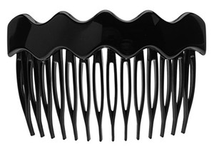 France Luxe Ric Rac Side Comb - Black