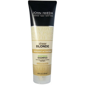 John Frieda Sheer Blonde Highlight Activating Brightening Shampoo Darker Blondes, 8.45 oz