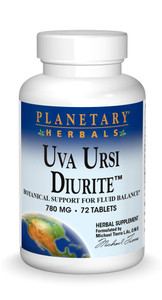 Planetary Herbals Uva Ursi Diurite, Botanical Support for Fluid Balance*, 780 mg - 72 Tablets