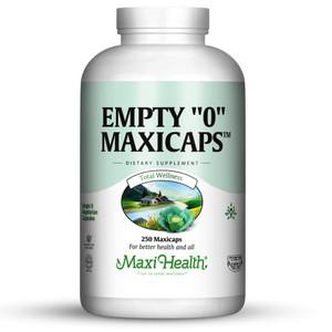 Maxi Health Empty 0 Maxicaps Vegetarian Capsules, 250 Count