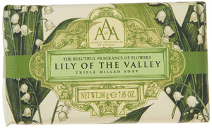 AAA Floral - Triple-Milled Luxury Soap Bar - Lily of the Valley - 200 g / 7.05 oz (SLS and Paraben Free)