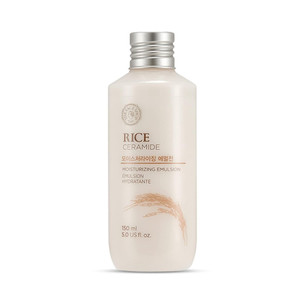 The Face Shop Rice Ceramide Moisturizing Emulsion - Rice Extract - Lightweight Face Moisturizer - Brightening - Hydrating Targets Dryness - Strengthe