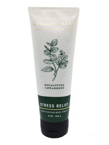 Bath & Body Works Aromatherapy Stress Relief Eucalyptus Spearmint Body Cream 8 Ounce