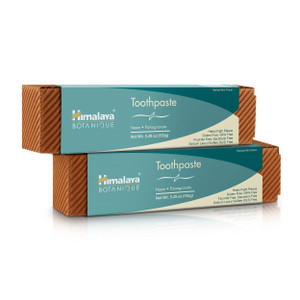 Himalaya Botanique Original Neem & Pomegranate Botanical Toothpaste, Fights Plaque, Brightens Teeth, Fluoride Free, No Artificial Flavors, SLS Free,