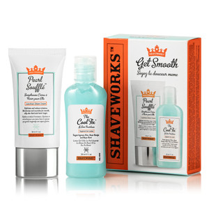 Shaveworks Get Smooth Duo, Post Waxing and Shaving Solution for Ingrown Hair, Razor Bumps and Razor Burns, The Cool Fix, 1 Fl Oz. and The Pearl Souff