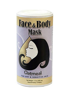 Muddy H2O Face and Body Mask for Dry and Sensitive Skin 1.5 oz Oatmeal