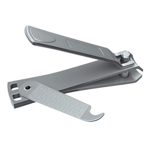Clyppi Nail Clippers with Swing Out Nail Cleaner/Nail File - Fingernail Clippers/Toe Nail Clippers. Sharp Stainless Steel with Wide Easy Press Lever