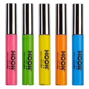 Moon Glow - Blacklight Neon Eye Liner 0.34oz Set of 5 colors  Glows brightly under Blacklights/UV Lighting!